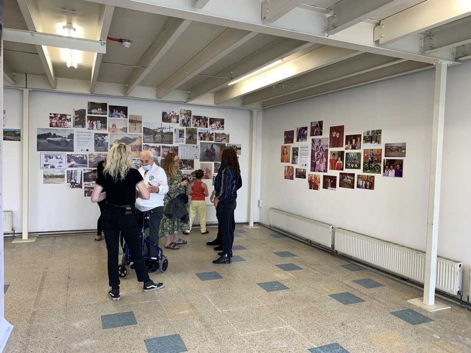 Lisa Drew Exhibition set up